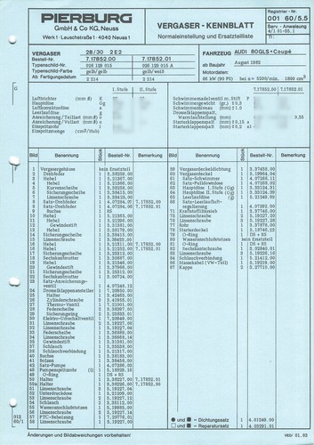 Datenblatt einstelldaten - datenblatt,