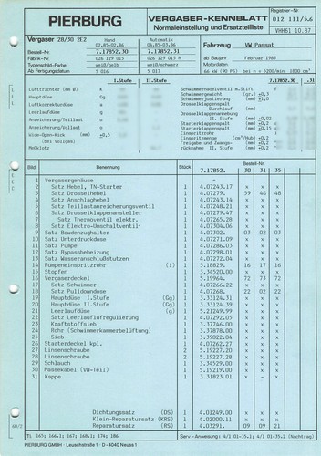 Datenblatt einstelldaten - datenblatt,